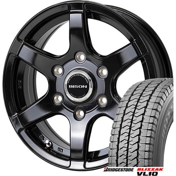 【ハイエース200系】 スタッドレスタイヤ BRIDGESTONE(ブリヂストン) BLIZZAK VL10 195/80R15 107/105N LT + アルミホイール4本set BRIDGESTONE(ブリヂストン)