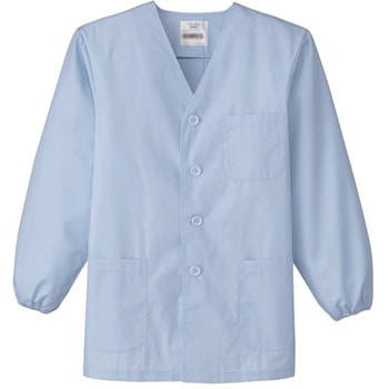 調理衣 メンズ 長袖 衿なし 白衣 厨房 飲食店 ユニフォーム サーヴォ(旧:サンペックスイスト)