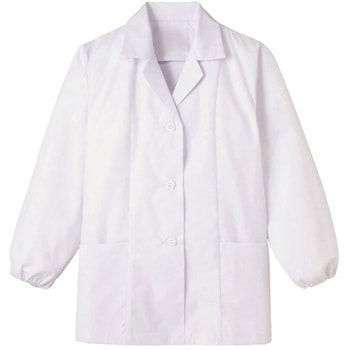調理衣 レディース 長袖 衿付き 白衣 厨房 飲食店 ユニフォーム - サーヴォ(旧:サンペックスイスト)