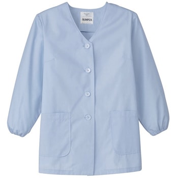 調理衣 レディース 長袖 衿なし 白衣 厨房 飲食店 ユニフォーム サーヴォ(旧:サンペックスイスト)