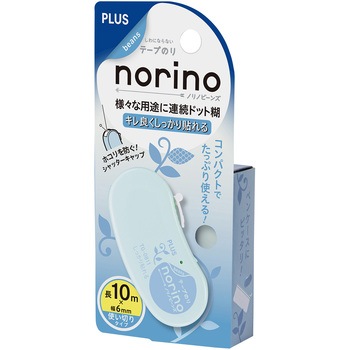 テープのり norino (ノリノビーンズ) しっかり貼れる 10m PLUS(プラス)[文具]