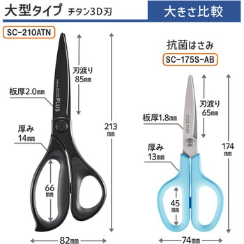 はさみ フィットカットカーブ 大型タイプ PLUS(プラス)[文具]
