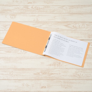 フラットファイル ノンステッチ 横型(E) 横罫線タイプ PLUS(プラス)[文具]