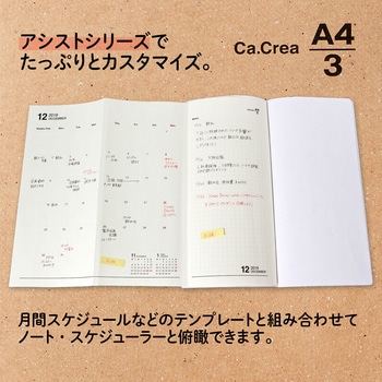 Ca.Crea(カ.クリエ) アシスト ノート メモ帳 スケジュール PLUS(プラス)[文具]
