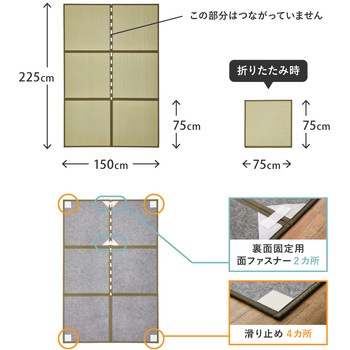 たためる連結畳 鎌倉 6面 萩原