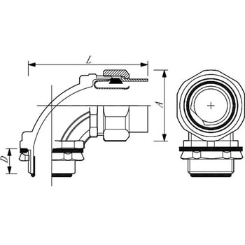 APコネクタ 90° セイワ工業