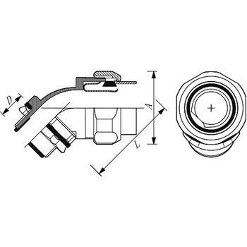 APコネクタ 45° セイワ工業