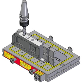 永電磁チャック用エクステンションアングル型 Earth-Chain