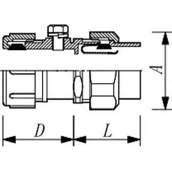 AP薄鋼ネジ無しコネクタ防水 - セイワ工業