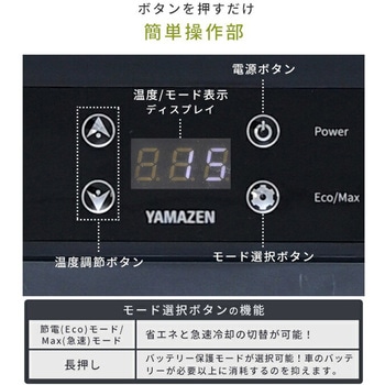 ポータブル冷蔵庫 冷凍庫 車載冷蔵庫 YAMAZEN(山善)