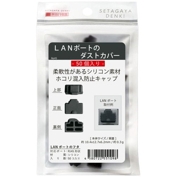 LANポートのダストカバー 世田谷電器