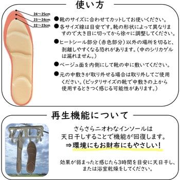 さらさらニオなわインソール Silica Comfort