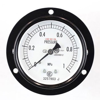 普通形圧力計(Φ60)埋込形D枠(取付穴) AA15-221シリーズ - 長野計器