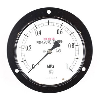 普通形圧力計(Φ100)埋込形D枠(取付穴) AE15-243シリーズ 長野計器