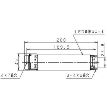 ベース照明 軒下用 LED電源ユニット 調光 1～100% Panasonic(パナソニック)