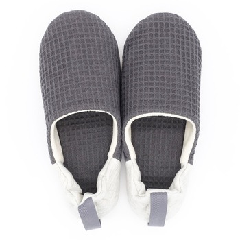 ワッフルかかとリボンバブーシュ オクムラ