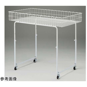 バスケットワゴン 丸パイプ脚 61-753-35シリーズ アズワン