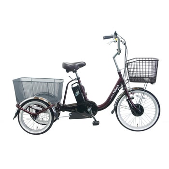 防災サイクル 前20型/後16型ノンパンク電動アシスト三輪自転車 TBDR-163-TCシリーズ PELTECH(ペルテック)