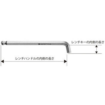 ショートヘッドボール付六角棒レンチ 適合スクリュー 2212シリーズ PB SWISS TOOLS