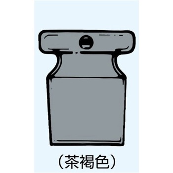 ストップ栓・C 短形 茶 007シリーズ 日本理化学器械(NRK)