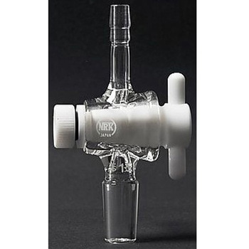 吸引栓(PTFEコック)枝管(ゴム止め)Φ8mm 055シリーズ 日本理化学器械(NRK)