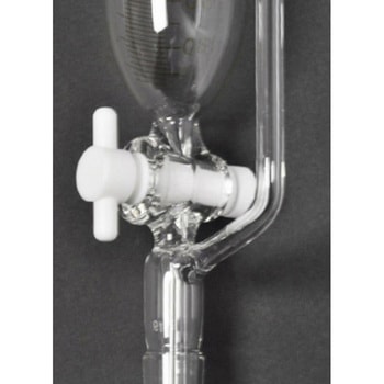 目盛入等圧ロート(PTFE コック) 126シリーズ 日本理化学器械(NRK)