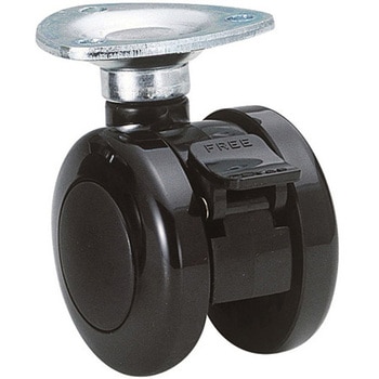 双輪キャスター Φ50 自在ストッパー付 プレート式 TY50シリーズ 東海キャスター