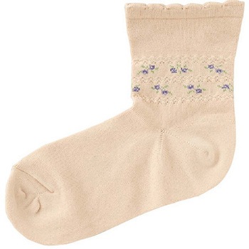 婦人らくらくフィットクルーソックス 22～24cm ケアファッション