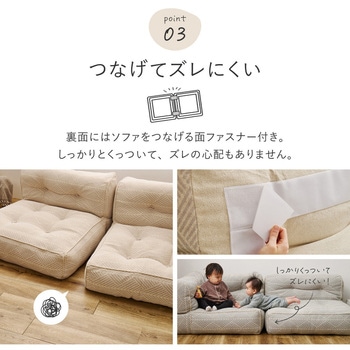 フロアソファ レトア 3点セット 萩原