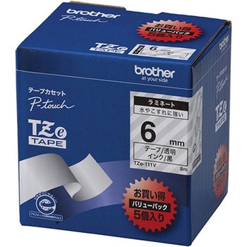 ピータッチ ラミネートテープ 幅6mm TZeシリーズ brother(ブラザー)