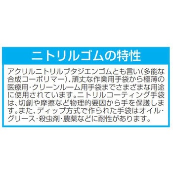 手袋(ナイロン・ポリエステル・ニトリルゴムコート/10双) EA354GDシリーズ - エスコ