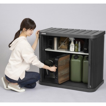 ミニロッカー ダークグレー アイリスオーヤマ