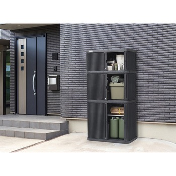 ミニロッカー ダークグレー アイリスオーヤマ