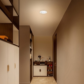 LED小型シーリングライト パネルライト 人感センサー付き 電球色 アイリスオーヤマ