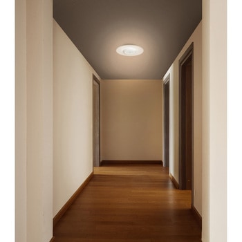 LED小型シーリングライト パネルライト 人感センサー付き 電球色 アイリスオーヤマ