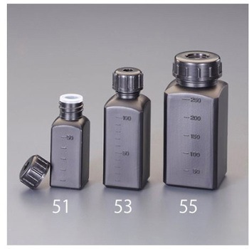 角型ポリ容器(遮光)32x32x90mm/50mL EA508AK-51シリーズ - エスコ