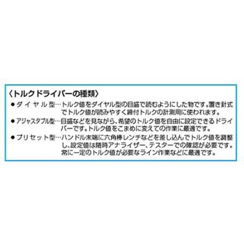トルクドライバー 1.0-5.0Nm EA723PBシリーズ エスコ