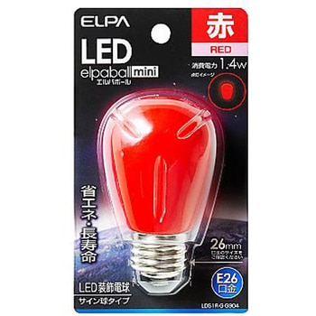 LEDサイン電球 AC100V/1.4W/E26 EA758XAシリーズ エスコ