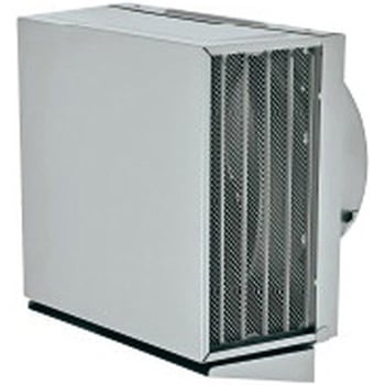 SUS製 角形耐外風フード 縦ギャラリ 網10M 左右開口・ドレン皿付タイプ メルコエアテクノロジー(旧:メルコエアテック)