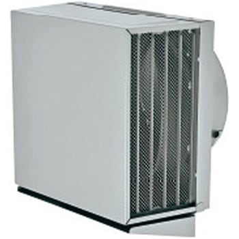 SUS製 角形耐外風フード 縦ギャラリ 網3M 左右開口・ドレン皿付タイプ - メルコエアテクノロジー(旧:メルコエアテック)