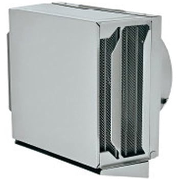 SUS製 角形耐外風フード 縦ギャラリ 網5M 左右開口・前方吹き・ドレン皿付タイプ メルコエアテクノロジー(旧:メルコエアテック)