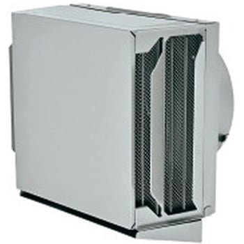 SUS製 角形耐外風フード 縦ギャラリ 網10M 左右開口・前方吹き・ドレン皿付タイプ - メルコエアテクノロジー(旧:メルコエアテック)