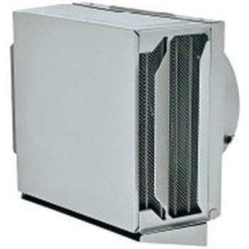 SUS製 角形耐外風フード 縦ギャラリ 網3M 左右開口・前方吹き・ドレン皿付タイプ メルコエアテクノロジー(旧:メルコエアテック)