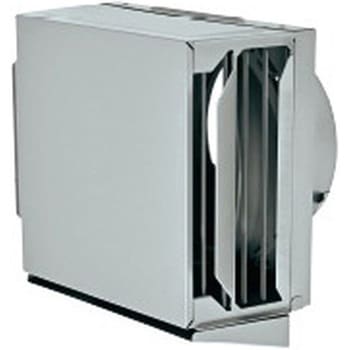 SUS製 角形耐外風フード 縦ギャラリ 左右開口・前方吹き・ドレン皿付タイプ・排気専用 メルコエアテクノロジー(旧:メルコエアテック)