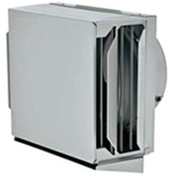 SUS製 角形耐外風フード 縦ギャラリ FD72度 左右開口・前方吹き・ドレン皿付タイプ・排気専用 メルコエアテクノロジー(旧:メルコエアテック)