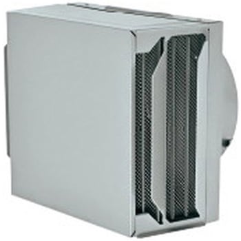 SUS製 角形耐外風フード 縦ギャラリ 網3M FD72度 左右開口・前方吹きタイプ メルコエアテクノロジー(旧:メルコエアテック)