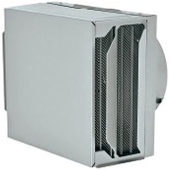 SUS製 角形耐外風フード 縦ギャラリ 網5M FD72度 左右開口・前方吹きタイプ メルコエアテクノロジー(旧:メルコエアテック)