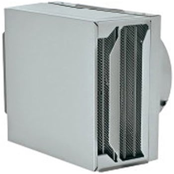 SUS製 角形耐外風フード 縦ギャラリ 網3M FD72度 左右開口・前方吹きタイプ メルコエアテクノロジー(旧:メルコエアテック)