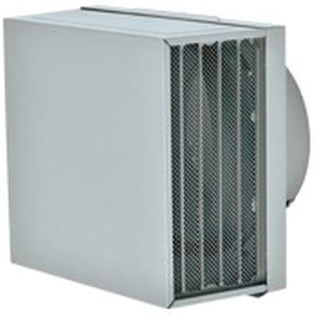 SUS製 角形耐外風フード 縦ギャラリ 網5M FD120度 左右開口タイプ - メルコエアテクノロジー(旧:メルコエアテック)