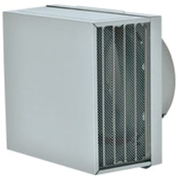 SUS製 角形耐外風フード 縦ギャラリ 網10M FD72度 左右開口タイプ - メルコエアテクノロジー(旧:メルコエアテック)